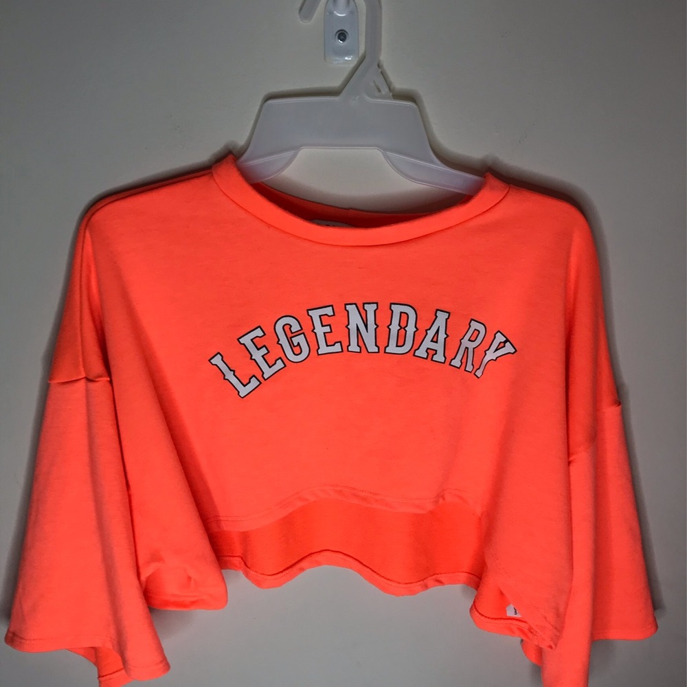 “Legendary “ Neon Peach Crop Top